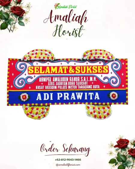 Papan Bunga Ucapan Selamat Sokobanah