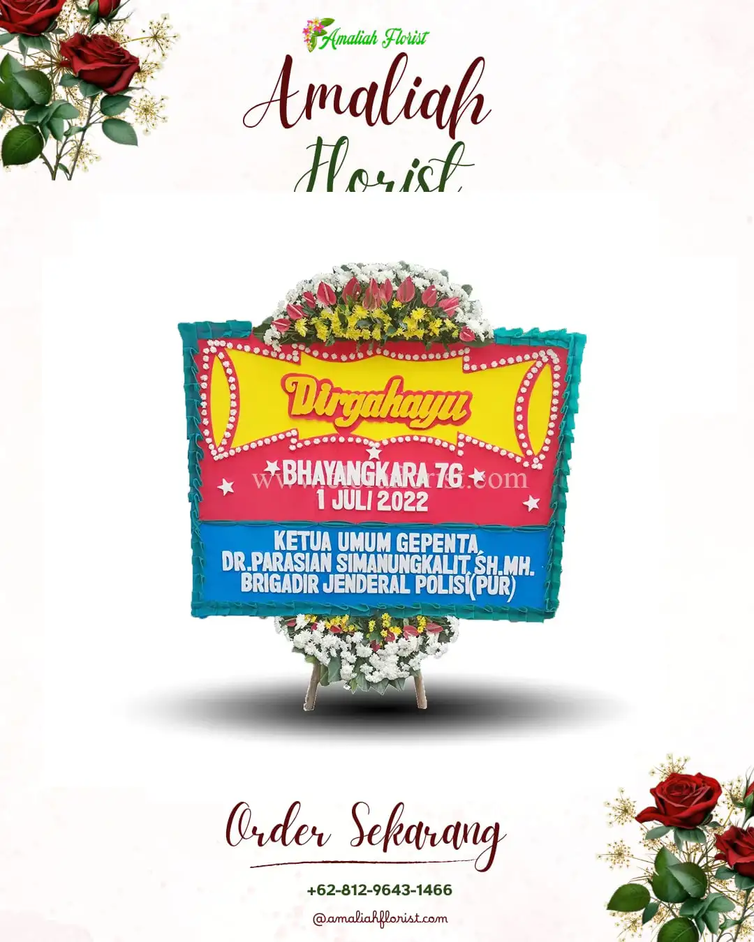 Papan Bunga HUT Ulang Tahun Sokobanah